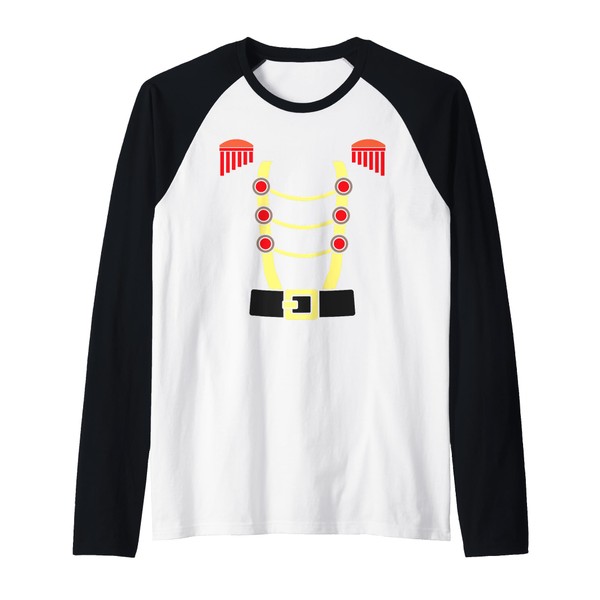 Christmas Nutcracker Squad Toy Soldier Costume Lazy Xmas Raglan Baseball