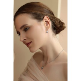 Earrings for Women, Birthstone Earrings, Genuine or Synthetic Gemstone Earrings, 6mm Heart Bezel Solitaire, Leverback Earrings, Dangle Earrings for Women, Drop Earrings, Silver Earrings for Women,