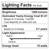 Performance Tool W2283 -1500 Lumens LED Light Bulb, Energy Efficient