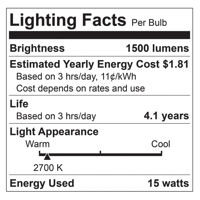 Performance Tool W2283 -1500 Lumens LED Light Bulb, Energy Efficient