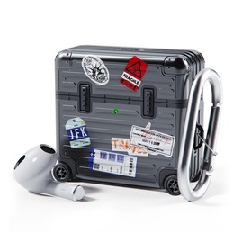 miak AirPods 4 Case, AirPods 4th Generation Case, Carrying Case, Shockproof, Double Wall Construction, Polycarbonate, TPU, Deco-Seal, Carabiner Included, Wireless Charging, Airpotts 4, Black,