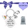 Vadaka Mom to Be Gift Keyring New Mommy Keychain Rainbow