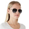 Coach HC7140 Sunglasses, Shiny Light Gold/Grey Gradient, 61 mm