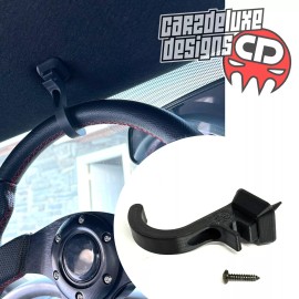 CARZDELUXE Custom steering wheel hook for 1987-2004 Mustang sun visor clip