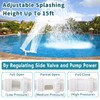 Klleyna Water-Fountain Dual Spray Swimming-Pool-Accessories - Upgrade Above/Inground Waterfall Cooler,