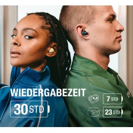 Fresh 'n Rebel Twins Breez True Wireless In-Ear Bluetooth Headphones, Ultra Compact, Comfortable Calling, Bluetooth 5.4, Clickable Button Control, 30 Hours Playtime (Ice Grey)