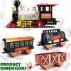 Jumbo 20-Piece Christmas Train Set with Realistic Sound Effects, Working