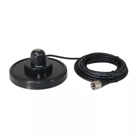 Universal TRAM 240-B 5-Inch Black Steel NMO Magnet Mount with RG58 Coaxial Cable and...