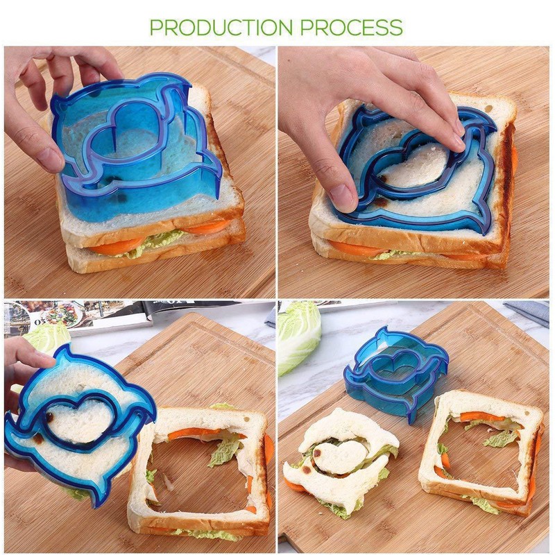 25Pcs Sandwich Cutters Set Safe Sandwiches Fruit Cookie Cutters for