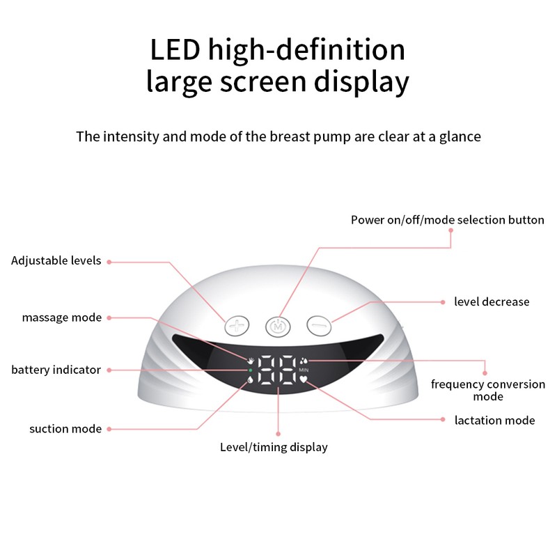 Hands Free Breast Pump Wearable Electric Breast Pump Lightweight with