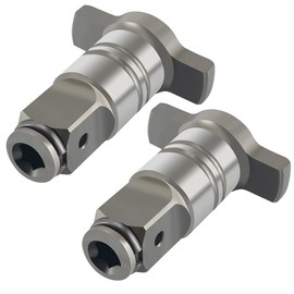 2 Pack 1/2‘’ Anvil Wrench Pin Converter Shaft Adapter for Cordless Impact Block Driver Power Wrenches Chuck System Spindle Electric Hammer Spanner Drill