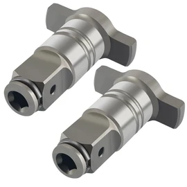 2 Pack 1/2‘’ Anvil Wrench Pin Converter Shaft Adapter for Cordless Impact Block Driver Power Wrenches Chuck System Spindle Electric Hammer Spanner Drill