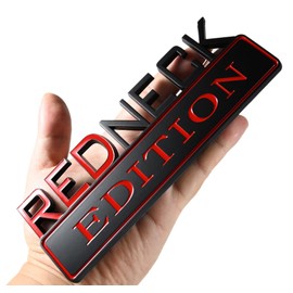 2x Large REDNECK EDITION Badge,REDNECK Emblem,Nameplate,for Car Pickup Motorcycle