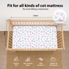 FIEMOL Baby Cot Sheets 120 x 60cm Fitted, 3 Pack
