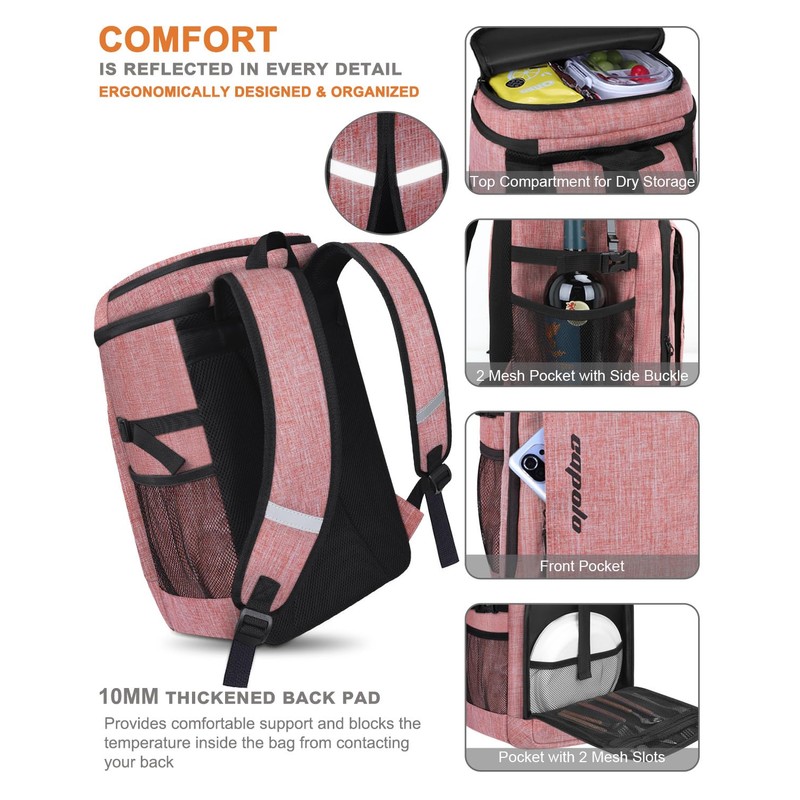 Capolo Cooler Backpack Insulated Waterproof for Women Men, leak Proof