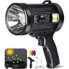 JSKNB Spotlight 1000000 Lumens, 6 Modes Led Rechargeable Spotlight Flashlight