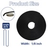 Orgthin 20FT Backer Rod 1/8 inch, Black Rubber Caulk Saver,