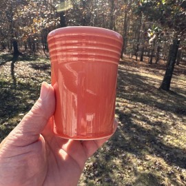 Fiesta Persimmon JUICE TUMBLERS 60th Anniversary Fiestaware