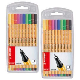 Stabilo point 88 Fineliner, 10 Standardfarben, 20er Pack
