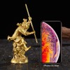Chinese Brass Monkey King Figurine Sun Wukong Statue Housewarming Congratulatory