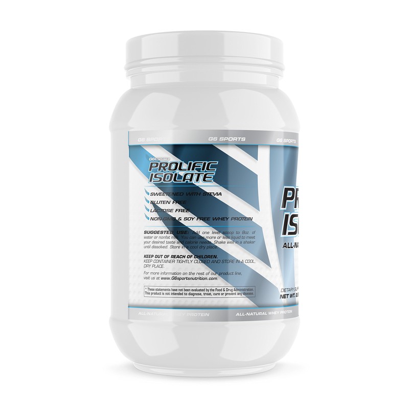 G6 Sports Nutrition Prolific Isolate All Natural Whey Protein Isolate