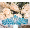 Bride To Be Sash Crystal Crown Kit Blue Bridal Shower