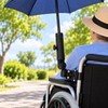 Universal Golf Cart Umbrella Holder – 360° Adjustable Clamp Mount