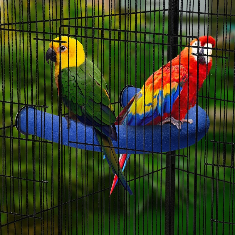 U Shape Parrot Perch Stand Toy Bird Platform Sand Paw