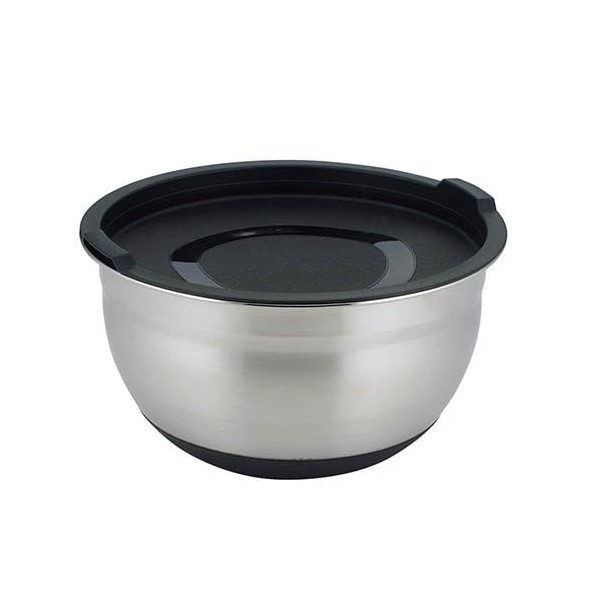 Sato Metal Mixing Bowl with Lid Silver S 4521540259360