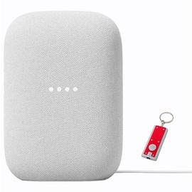 Google Google Audio Bluetooth Speaker with Keychain LED - Wireless Music Streaming - Chalk