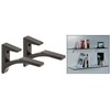 CRL Black - Aluminum Glass Shelf Bracket for 5/8" to 3/4" Glass - Package