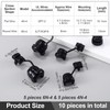 CustomyLife 6N-4 & 4N-4 Round Strain Relief Cord Connector, 10PCS