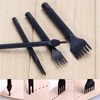 Yuentoen 4 Pcs Sharp Head Pricking Iron Leather Hole Punch,