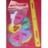 Creative Expressions Candy Heart Shaped Cello Bags 20/pk #050246, 5x9 inches
