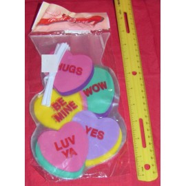 Creative Expressions Candy Heart Shaped Cello Bags 20/pk #050246, 5x9 inches