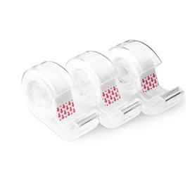 JiaBaLe Invisible Tape + Clear Tape, 8 Rolls (4 Matte Writable + 4 Glossy), 3/4" x 650", Transparent Tape Refills for School, Office & Gift Wrapping