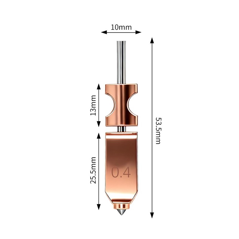 Upgraded 0.4MM Integrated Adventurer 5X Nozzle for Flashforge AD5X 3D