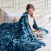 NEWCOSPLAY Super Soft Faux Fur Throw Blanket for Couch Dark