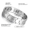 Cupimatch Fashionable Unisex Stainless Steel Link Chain Bracelet in Silver,