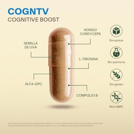 VITAL BOTANICS - Suplemento Alimenticio - Vitaminas B, L-Tirosina, Coenzima y Hongo Cordyceps - 200 Cápsulas de 500 mg - Vitaminas para Mujer y Hombre - Multivitamínico - 6 Meses de Suministro - Libre de Gluten y Aditivos