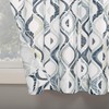 No. 918 Barker Geometric Print Microfiber 3-Piece Kitchen Curtain Set,