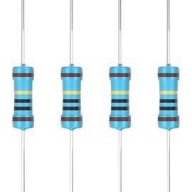 GUEEYUAW 100 Pcs 10 Ω ohm Resistor 1W Metal Film Fixed Resistor 0.01 ±1% Tolerance Resistors