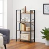 VASAGLE Bookshelf, 4-Tier Shelving Unit, Bookcase, Book Shelf, 11.8 x