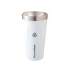 Thermo-Flask Stacked Tumbler (White, 23.7 fl oz (700 ml), Stylish,
