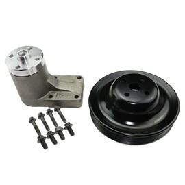 Hconcet New Fan Support Bracket with Pulley, Bolts 3913433 3914462 Compatible with Cummins 4B 4BT 4BTA 6B 6BT 6BTA Engine