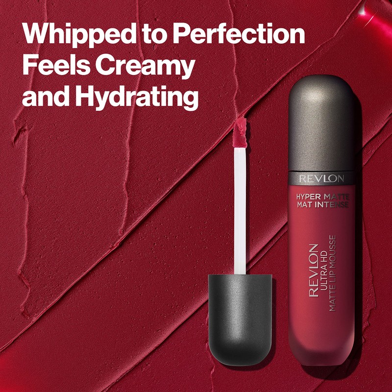 Revlon Ultra HD Lip Mousse Hyper Matte, Longwearing Creamy Liquid