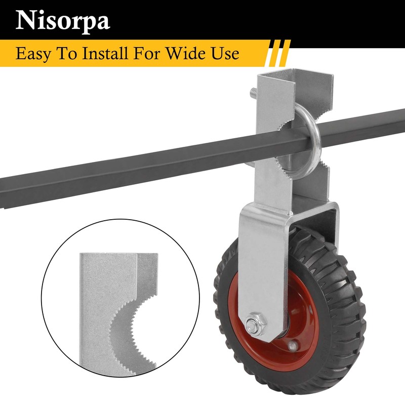 Gate Wheel 6 inch Farm Gate Wheel, 2 Pack Gate