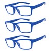 VeryHobby® Men Women Retro Square Rubberized Frame Reading Glasses Spring