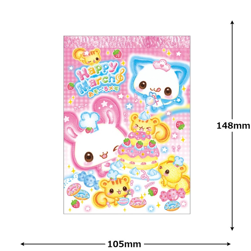 Camio Japan 228736 A6 Happy Mark Memo, Heisei Fancy