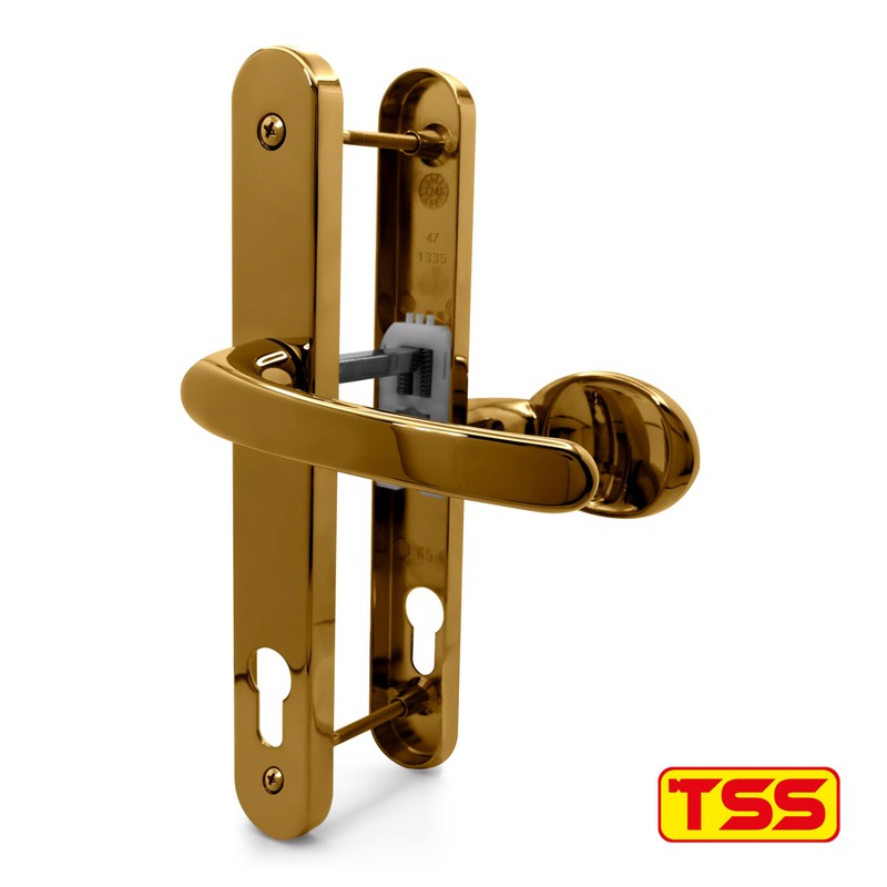 TSS UPVC Door Handle Pair Set with Offset Lever and